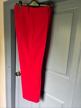 Madewell Straight-Leg Pants in Vivid Red